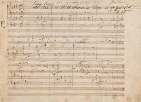 Zdjęcie nr 17 (26)
                                	                                   Ludwig van Beethoven: Trio fortepianowe B-dur op. 97.  
Autograf. 1811. 
Berol. Mus. ms. autogr. Beethoven, Mendelssohn 3
                                  