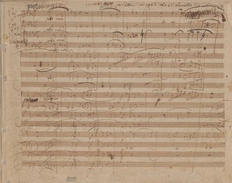 Zdjęcie nr 14 (26)
                                	                                   Ludwig van Beethoven: Kwartet smyczkowy Es-dur op. 74. 
Autograf. 1809. 
Berol. Mus. ms. autogr. Beethoven, Mendelssohn 14
                                  